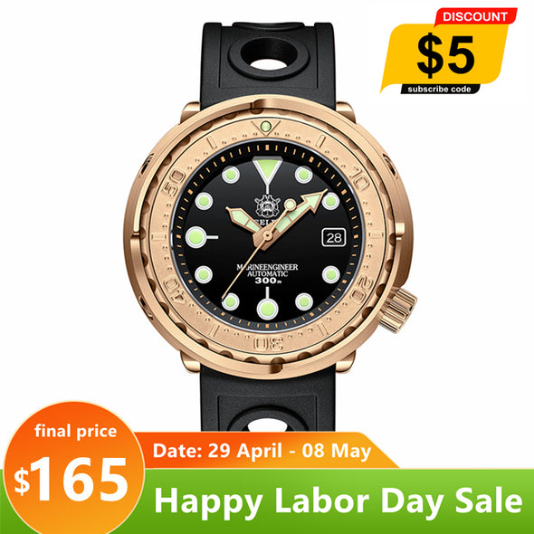 ★BigSale★Steeldive SD1975S Bronze Tuna Diver Watch