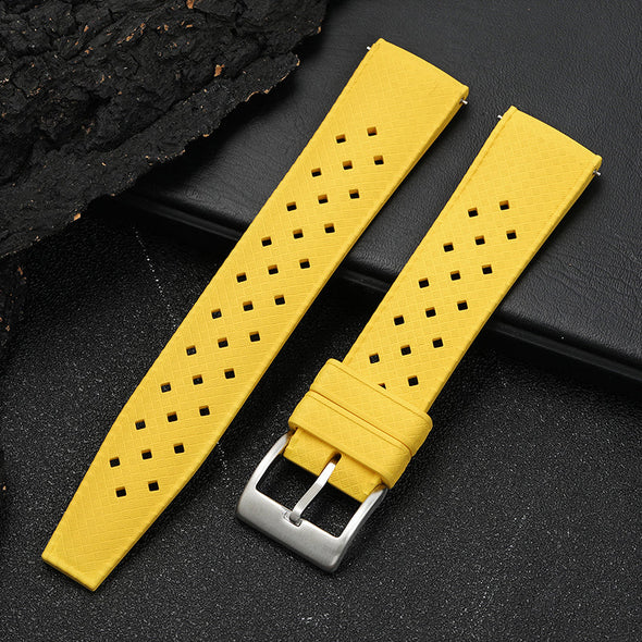 Premium-Grade Tropical FKM Rubber Watch Strap