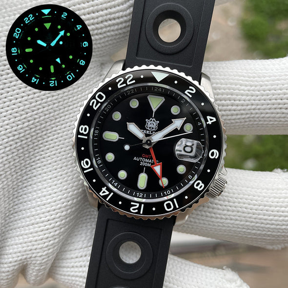 UK Warehouse - Steeldive SD1994 SKX007 NH34 GMT Automatic Watch