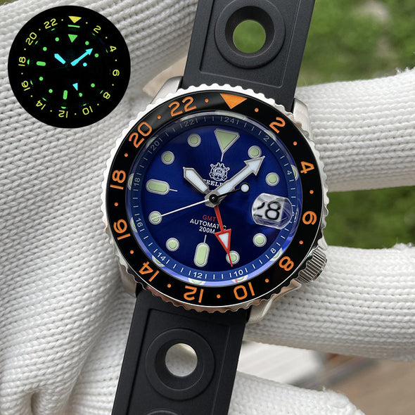 UK Warehouse - Steeldive SD1994 SKX007 NH34 GMT Automatic Watch