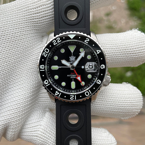 UK Warehouse - Steeldive SD1994 SKX007 NH34 GMT Automatic Watch