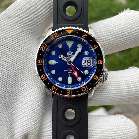 UK Warehouse - Steeldive SD1994 SKX007 NH34 GMT Automatic Watch