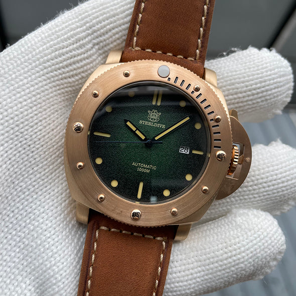 ★BigSale★STEELDIVE SD1956PS 47mm Bronze Watch