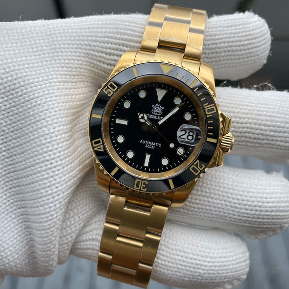 ★BigSale★Steeldive SD1953IPG Golden Sub Dive Watch