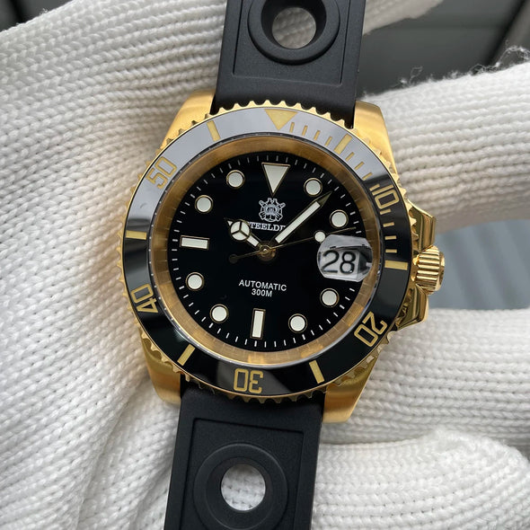 ★BigSale★Steeldive SD1953IPG Golden Sub Dive Watch