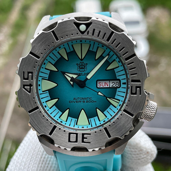 ★BigSale★Steeldive SD1984 NH36 Automatic Monster Men Watch