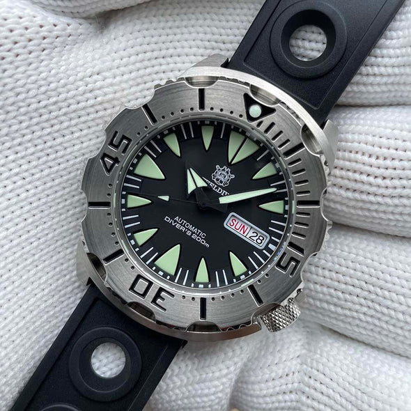 ★BigSale★Steeldive SD1984 NH36 Automatic Monster Men Watch