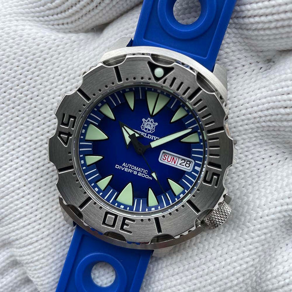 ★BigSale★Steeldive SD1984 NH36 Automatic Monster Men Watch