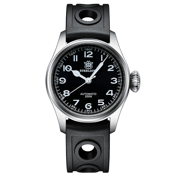 Steeldive SD1928M The Murph Pilot Watch - Onion Crown