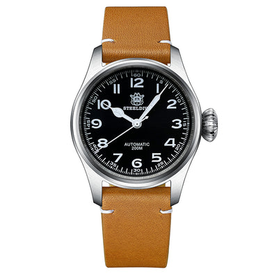 Steeldive SD1928M The Murph Pilot Watch - Onion Crown