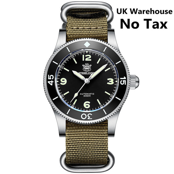 UK Warehouse - Steeldive SD1952 50-Fathoms Mechanical Watch Men