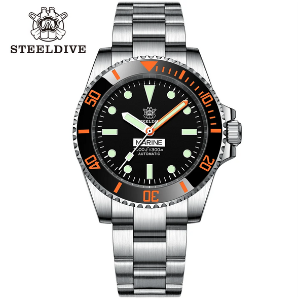 ★BigSale★Steeldive SD1954C Orange Sub Automatic Watch V2