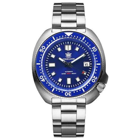 UK Warehouse - Steeldive SD1970 6105 Turtle Diver Watch V2