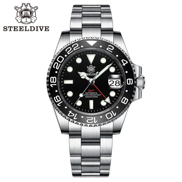 ★BigSale★Steeldive SD1993 NH34 GMT Automatic Watch V2