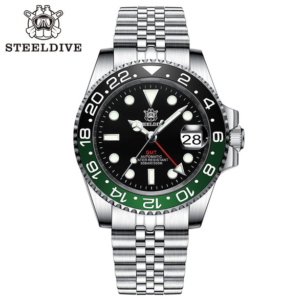 ★BigSale★Steeldive SD1993 NH34 GMT Automatic Watch V2