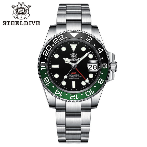 ★BigSale★Steeldive SD1993 NH34 GMT Automatic Watch V2