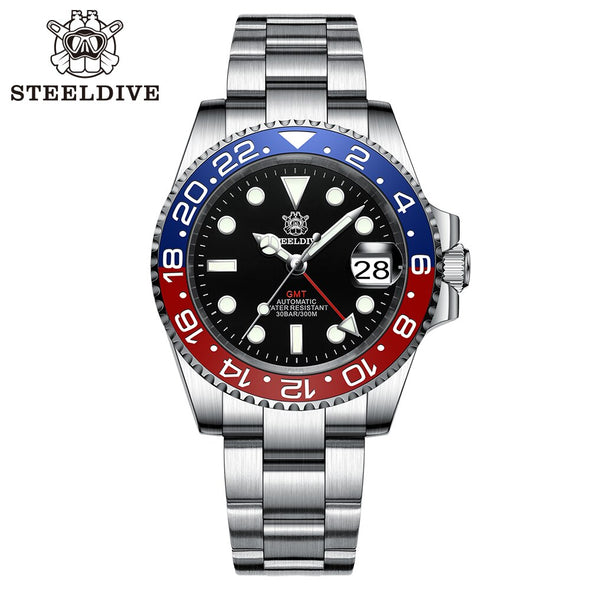 ★BigSale★Steeldive SD1993 NH34 GMT Automatic Watch V2