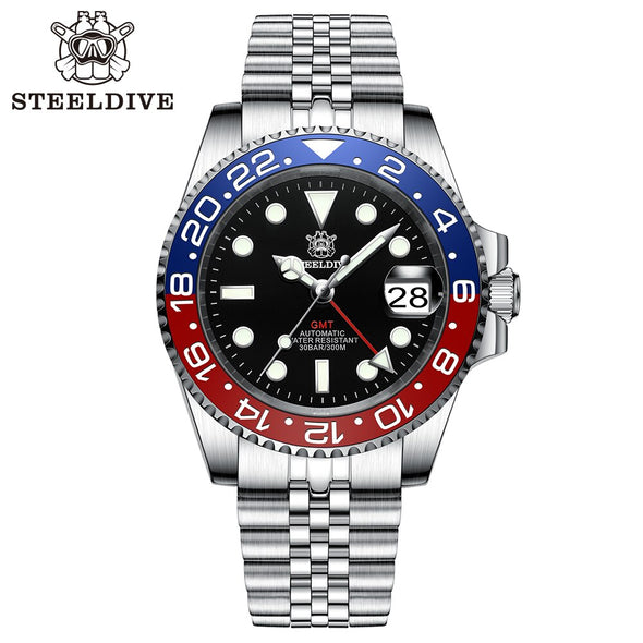 UK Warehouse- Steeldive SD1993 NH34 GMT Automatic Watch