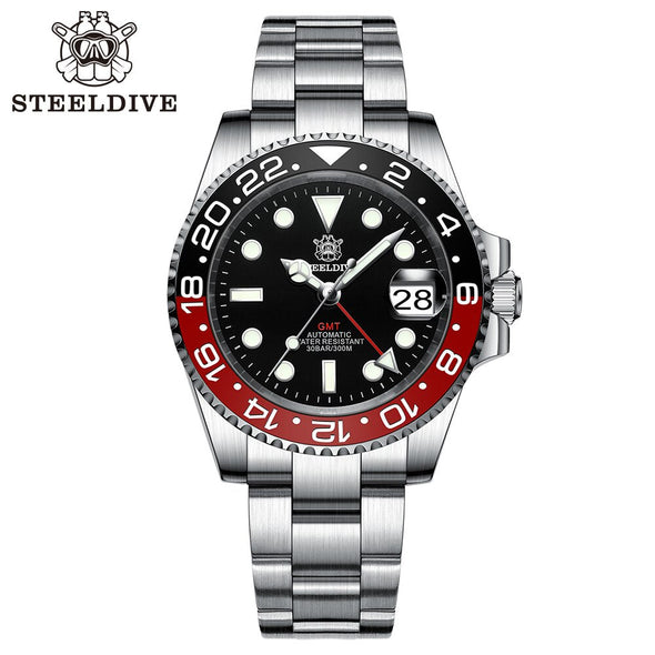 UK Warehouse- Steeldive SD1993 NH34 GMT Automatic Watch