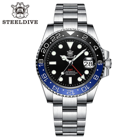 ★BigSale★Steeldive SD1993 NH34 GMT Automatic Watch V2