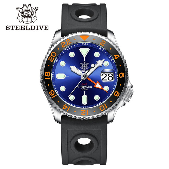 ★BigSale★Steeldive SD1994 SKX007 NH34 GMT Automatic Watch