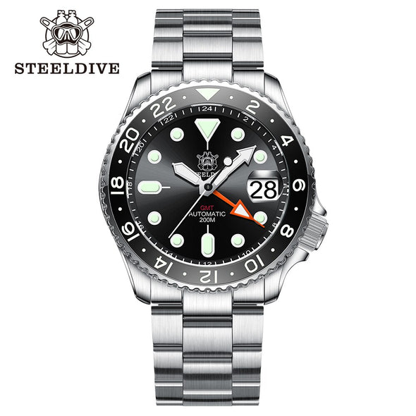 ★BigSale★Steeldive SD1994 SKX007 NH34 GMT Automatic Watch