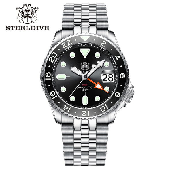 UK Warehouse - Steeldive SD1994 SKX007 NH34 GMT Automatic Watch