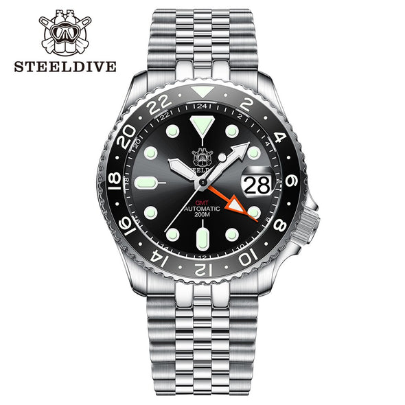 ★BigSale★Steeldive SD1994 SKX007 NH34 GMT Automatic Watch