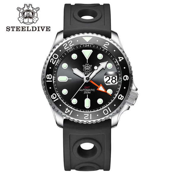 UK Warehouse - Steeldive SD1994 SKX007 NH34 GMT Automatic Watch