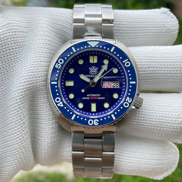 UK Warehouse - STEELDIVE SD1972 6309 King Turtle Dive Watch V2