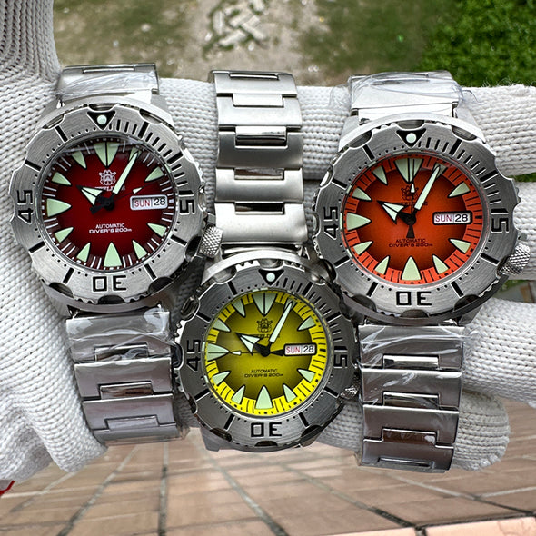 ★BigSale★Steeldive SD1984 NH36 Automatic Monster Men Watch