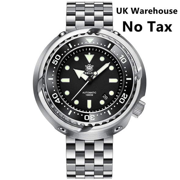 UK Warehouse - Steeldive SD1978 Emperor Tuna 1000m Diver Watch