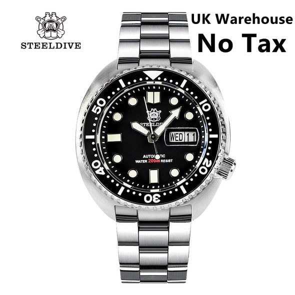 UK Warehouse - STEELDIVE SD1972 6309 King Turtle Dive Watch V2