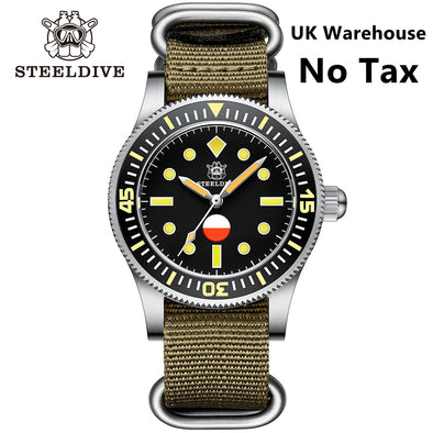 UK Warehouse - Steeldive SD1952T 50-Fathoms Automatic Watch Men