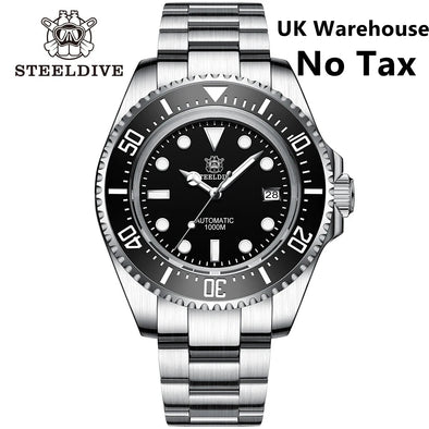 UK Warehouse - STEELDIVE SD1964 Sea-Dweller Sub Dive Watch