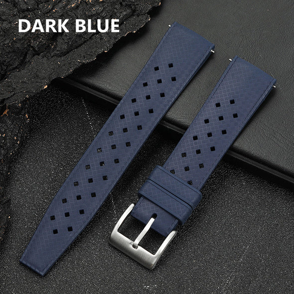 Premium-Grade Tropical FKM Rubber Watch Strap