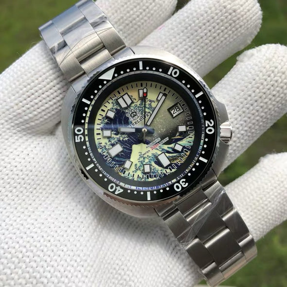 Steeldive SD1970 Great Wave Turtle Diver Watch