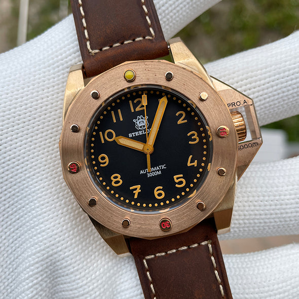 ★BigSale★Steeldive SD1945S Bronze 3000m Deep Dive Watch