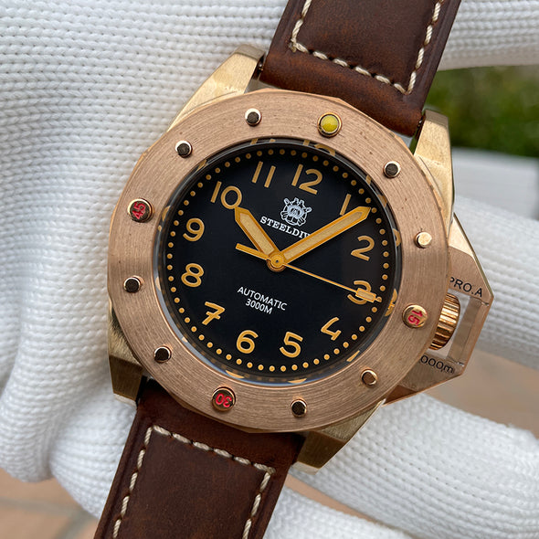 ★BigSale★Steeldive SD1945S Bronze 3000m Deep Dive Watch