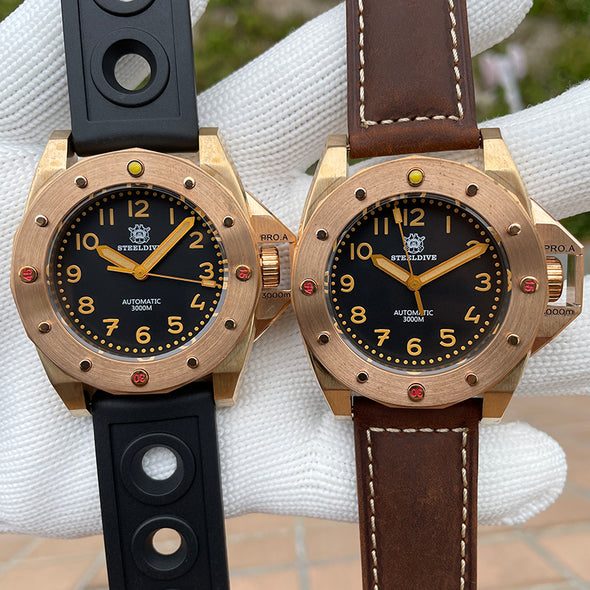 ★BigSale★Steeldive SD1945S Bronze 3000m Deep Dive Watch