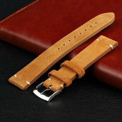 Quick Release Retro Suede Leather Band