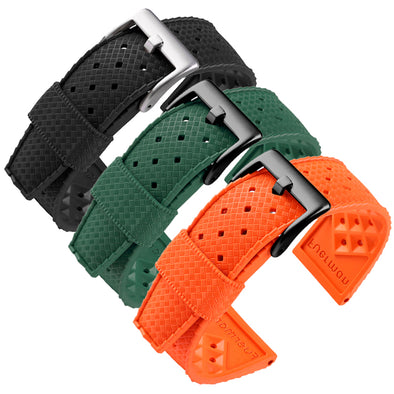 ★Special Offer★ Vintage Tropical Rubber Watch Band Dive Strap