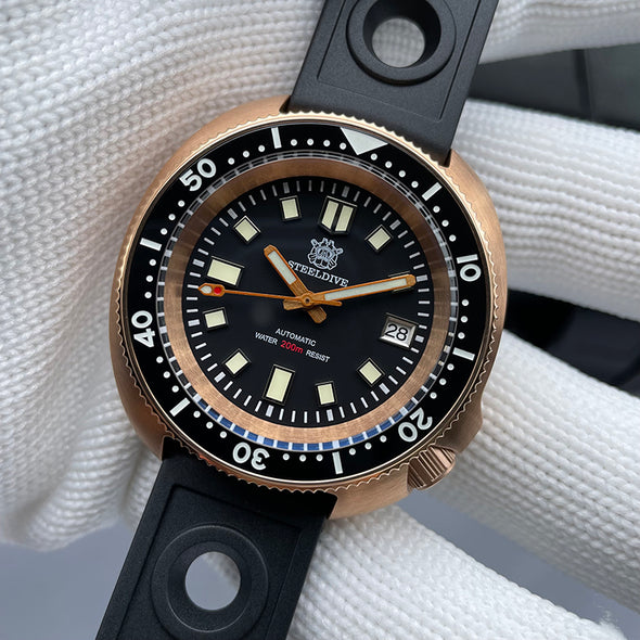 Steeldive SD1970S Bronze 6105 Turtle Diving Watch V2