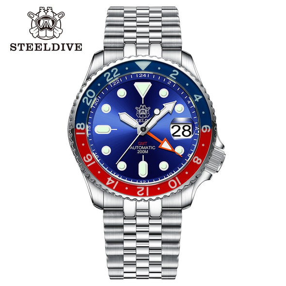 Steeldive SD1994L Sapphire Bezel NH34 GMT Watch