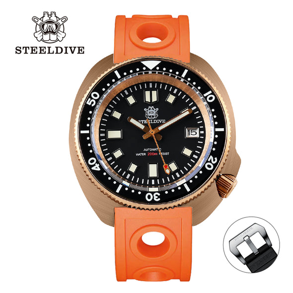 Steeldive SD1970S Bronze 6105 Turtle Diving Watch V2