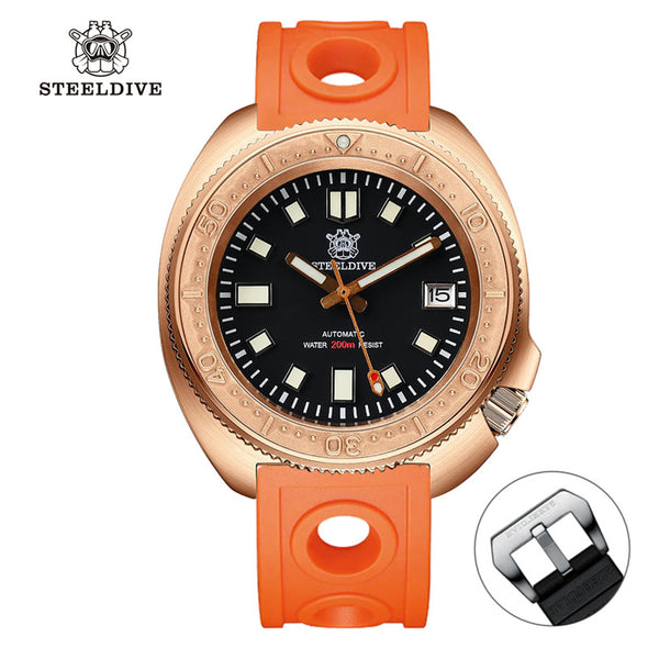 Steeldive SD1970S Bronze 6105 Turtle Diving Watch V2