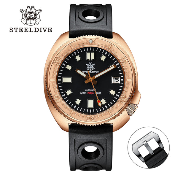 Steeldive SD1970S Bronze 6105 Turtle Diving Watch V2